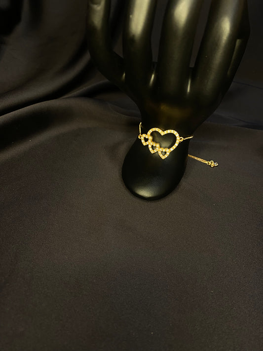 Bracelet Heart and Flower
